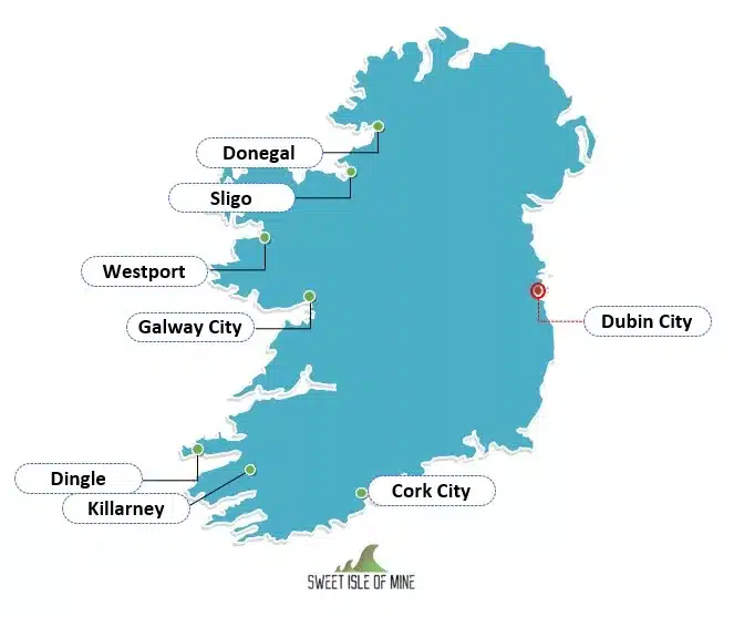 west coast of Ireland towns
